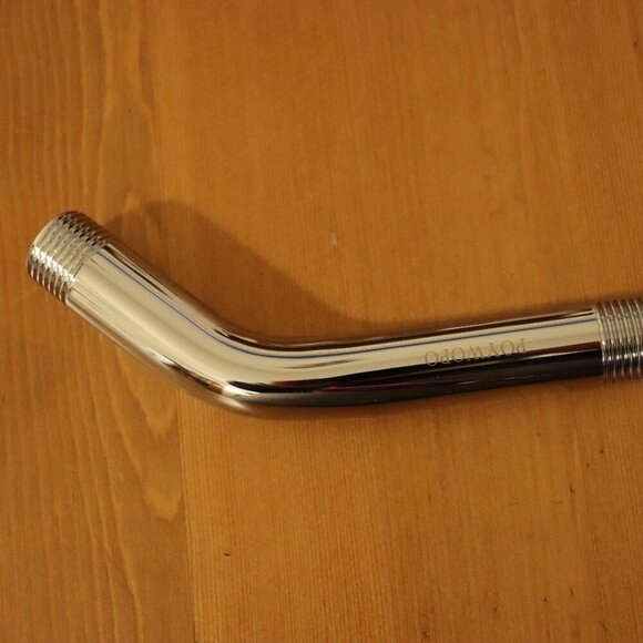 POYWOPO Chrome shower arm replacement or extender kit, 5.6 inches, New - Picture 9 of 9